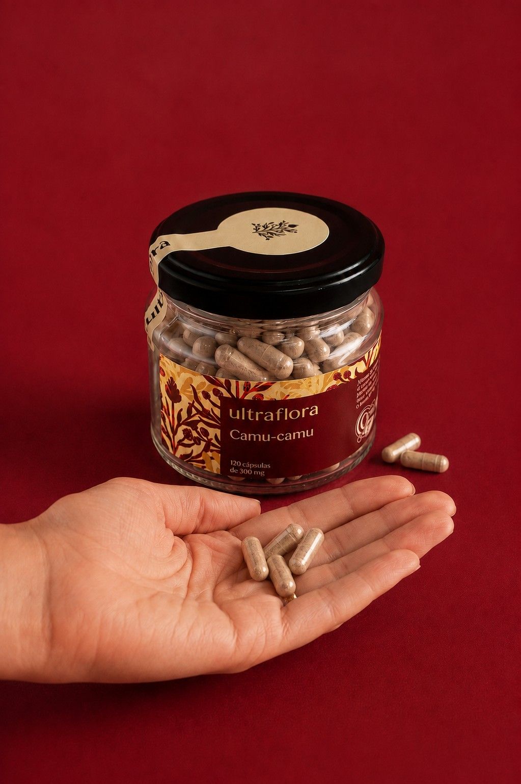 100% Camu Camu Orgânico - 120 cápsulas de 300mg 100% Camu Camu Orgânico - 120 cápsulas de 300mg