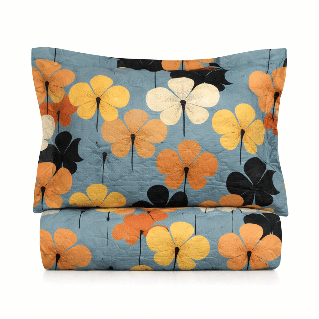 Kit: 1 Cobre-leito Bouti de Microfibra Ultrassonic Estampa + 2 Porta-Travesseiros - Lea