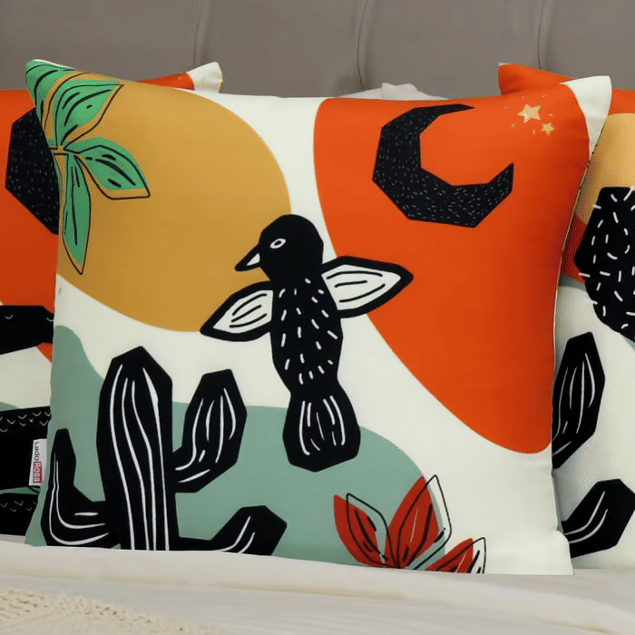 Kit: 4 Capas de Almofada Decorativas Sertao