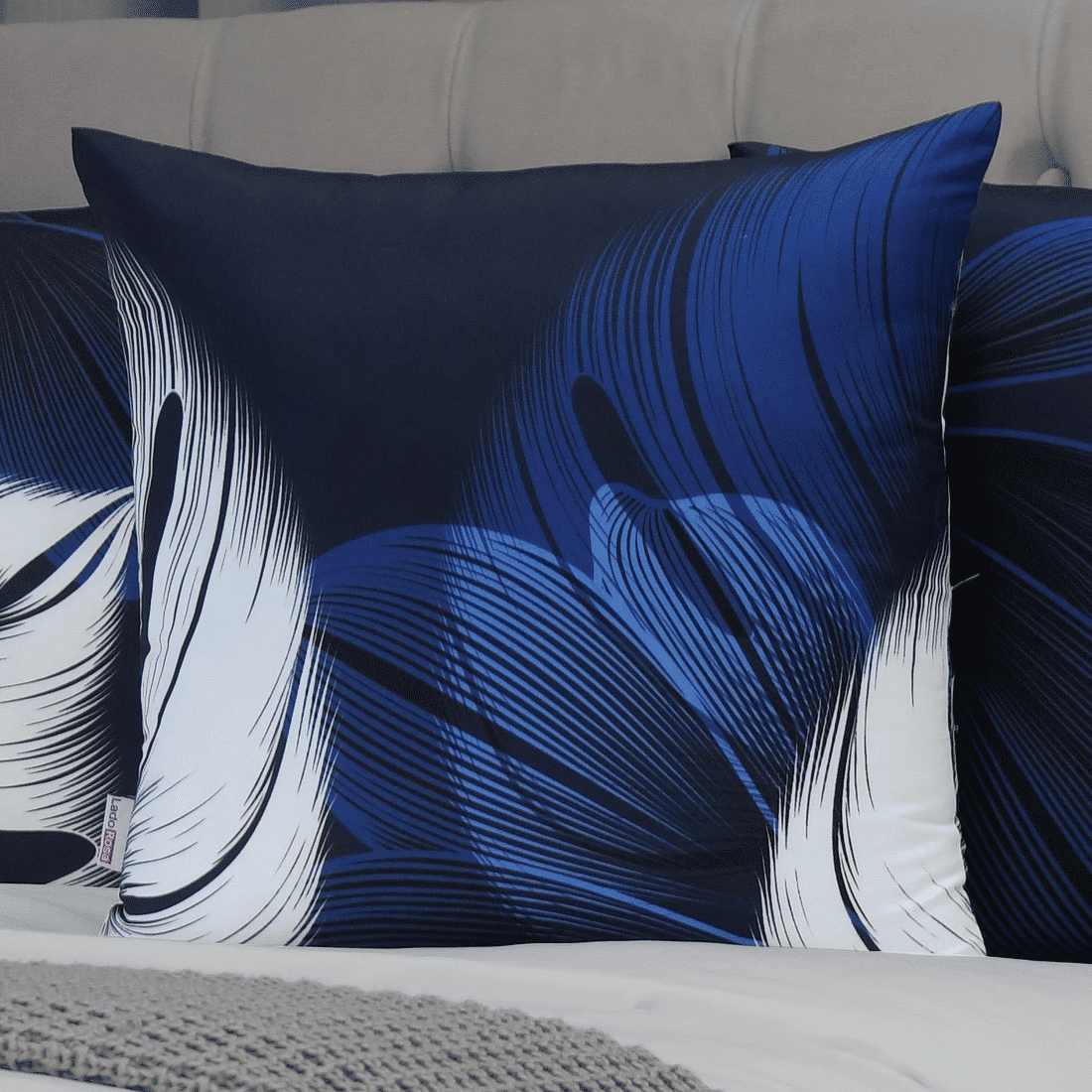 Kit: 4 Capas de Almofada Decorativas Blue Island