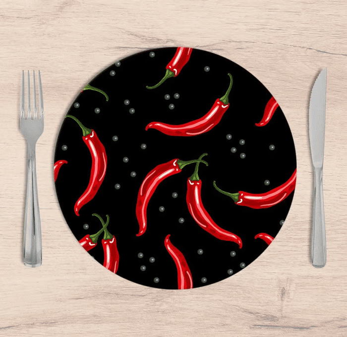 Kit: 4 Capas de SOUSPLAT Redondo Chili - 35x35 Kit: 4 Capas de SOUSPLAT Redondo Chili - 35x35