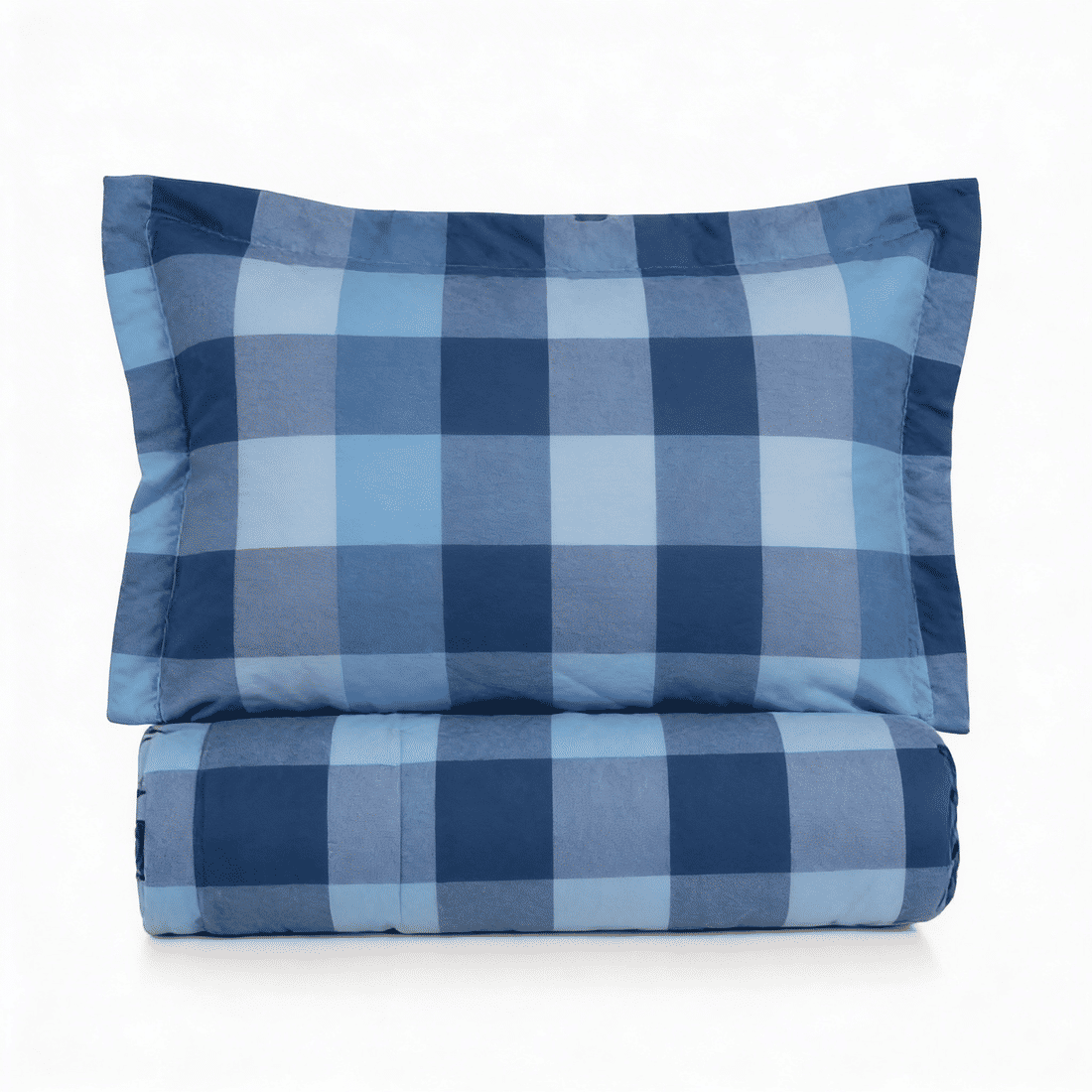 Kit: 1 Cobre-leito Bouti de Microfibra Ultrassonic + Porta-Travesseiros - Franci Azul Kit: 1 Cobre-leito Bouti de Microfibra Ultrassonic + Porta-Travesseiros - Franci Azul