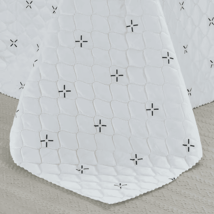 Kit: 1 Cobre-leito Bouti de Microfibra Ultrasonic Estampada + Porta-Travesseiros - Max