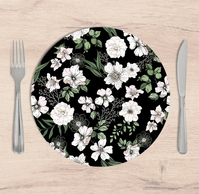 Kit: 4 Capas de SOUSPLAT Redondo Amelia Rosa - 35x35 - Kit: 4 Capas de SOUSPLAT Redondo Amelia Rosa - 35x35 -