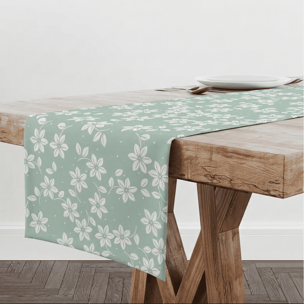 Trilho de Mesa Caminho de Mesa Flor meu Jardim - 50x140cm -