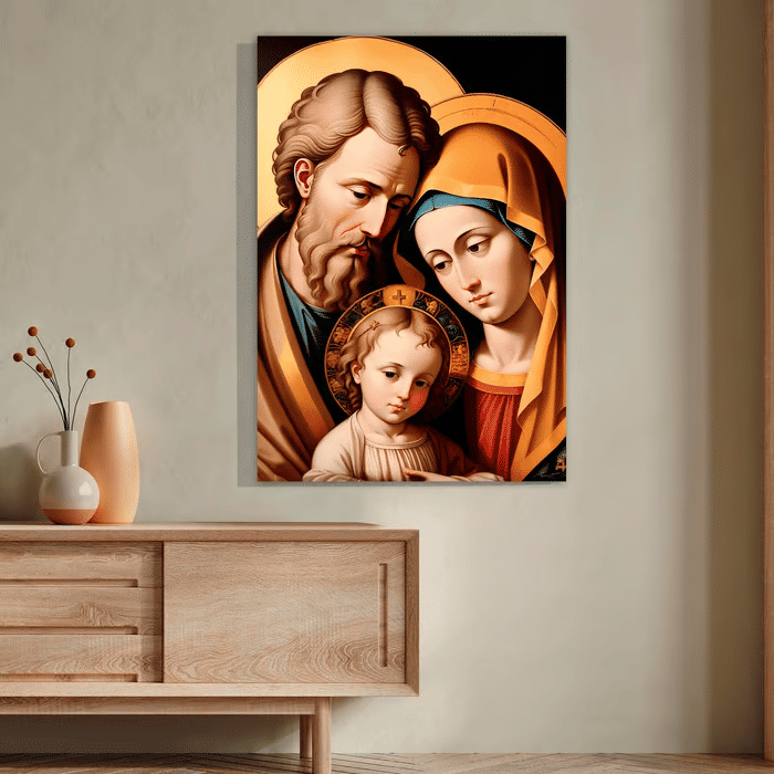 Tela Decorativa Grande Sagrada Familia