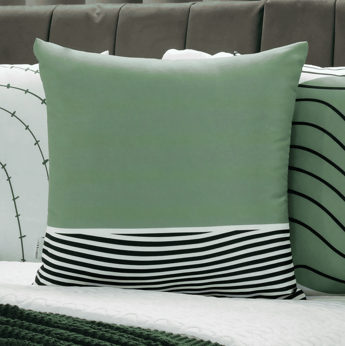 Kit: 4 Capas de Almofada Decorativas Oulu Verde