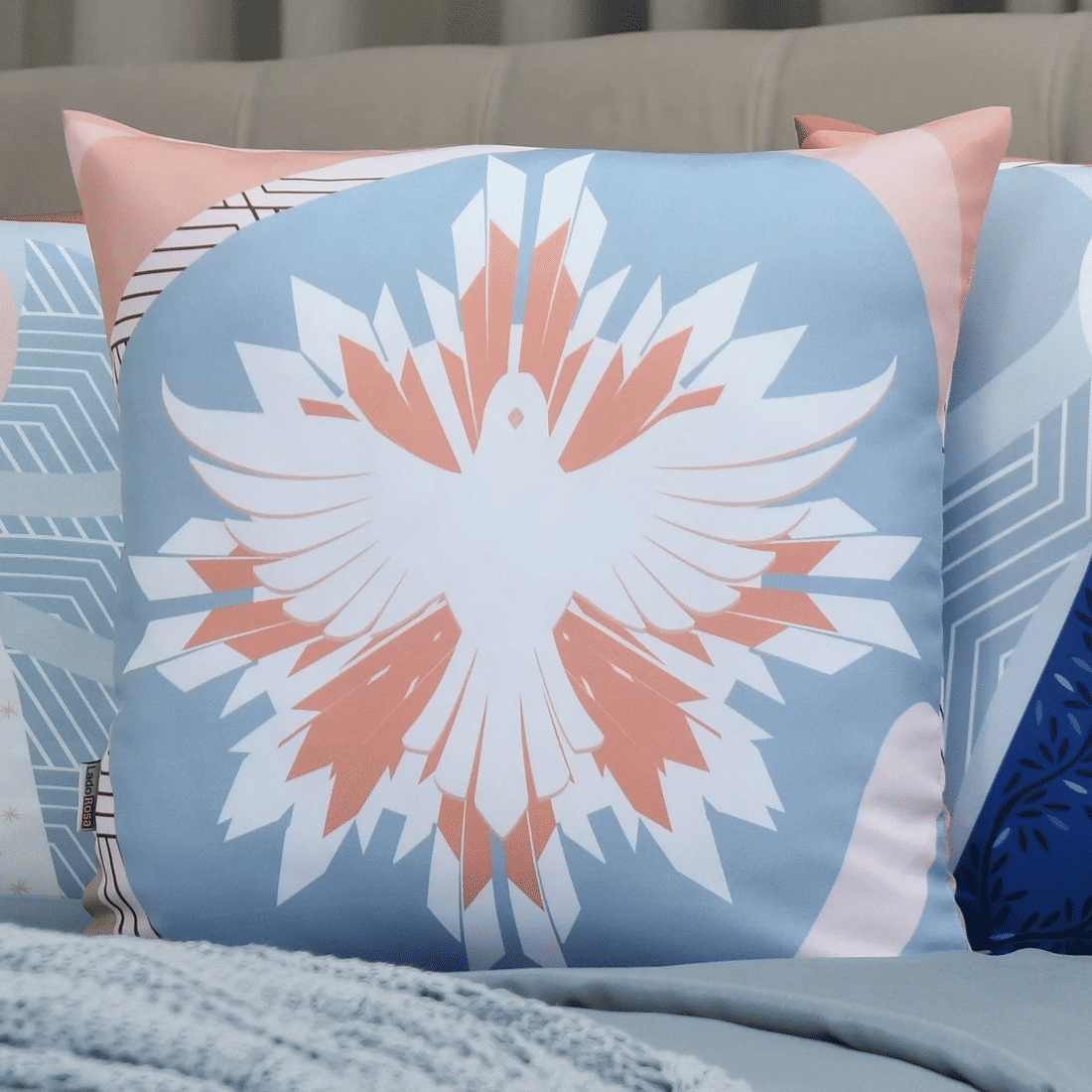 Kit: 4 Capas de Almofada Decorativas Nossa Senhora