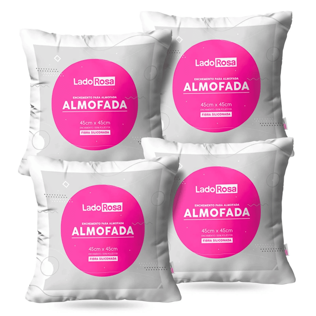 Kit: 4 Enchimentos para Almofadas Kit: 4 Enchimentos para Almofadas