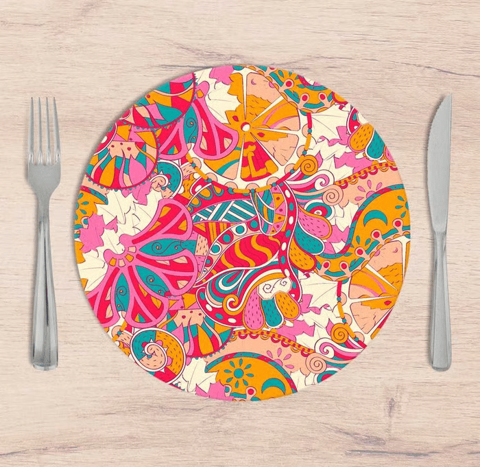 Kit: 4 Capas de SOUSPLAT Redondo Artistic - 35x35 Kit: 4 Capas de SOUSPLAT Redondo Artistic - 35x35