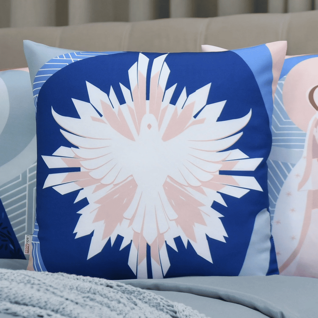 Kit: 4 Capas de Almofada Decorativas Nossa Senhora