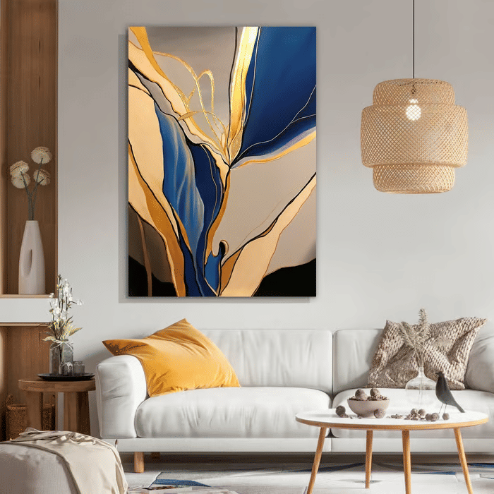 Tela Decorativa Grande Marine Blue