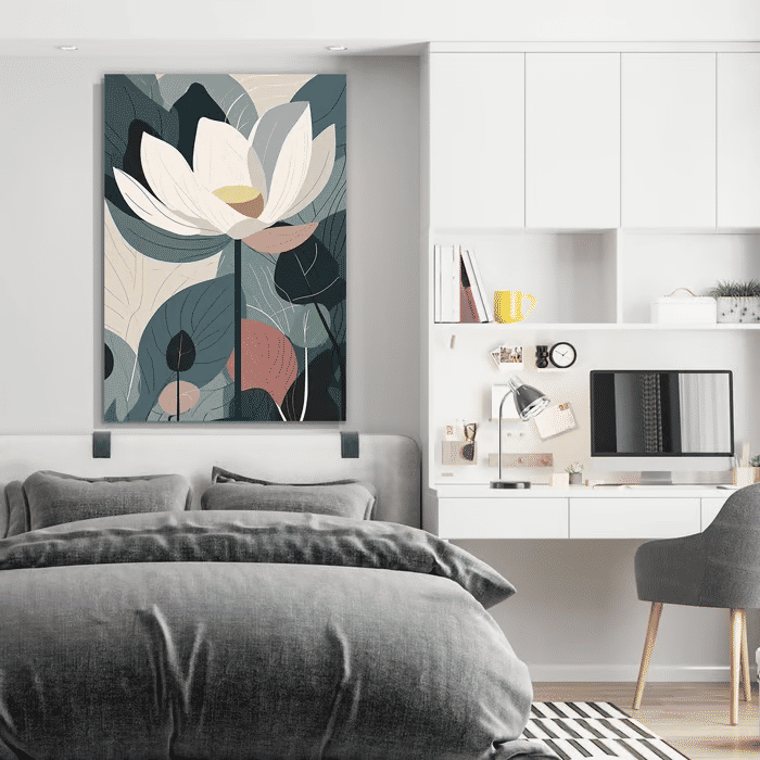 Tela Decorativa Grande Lotus Flower