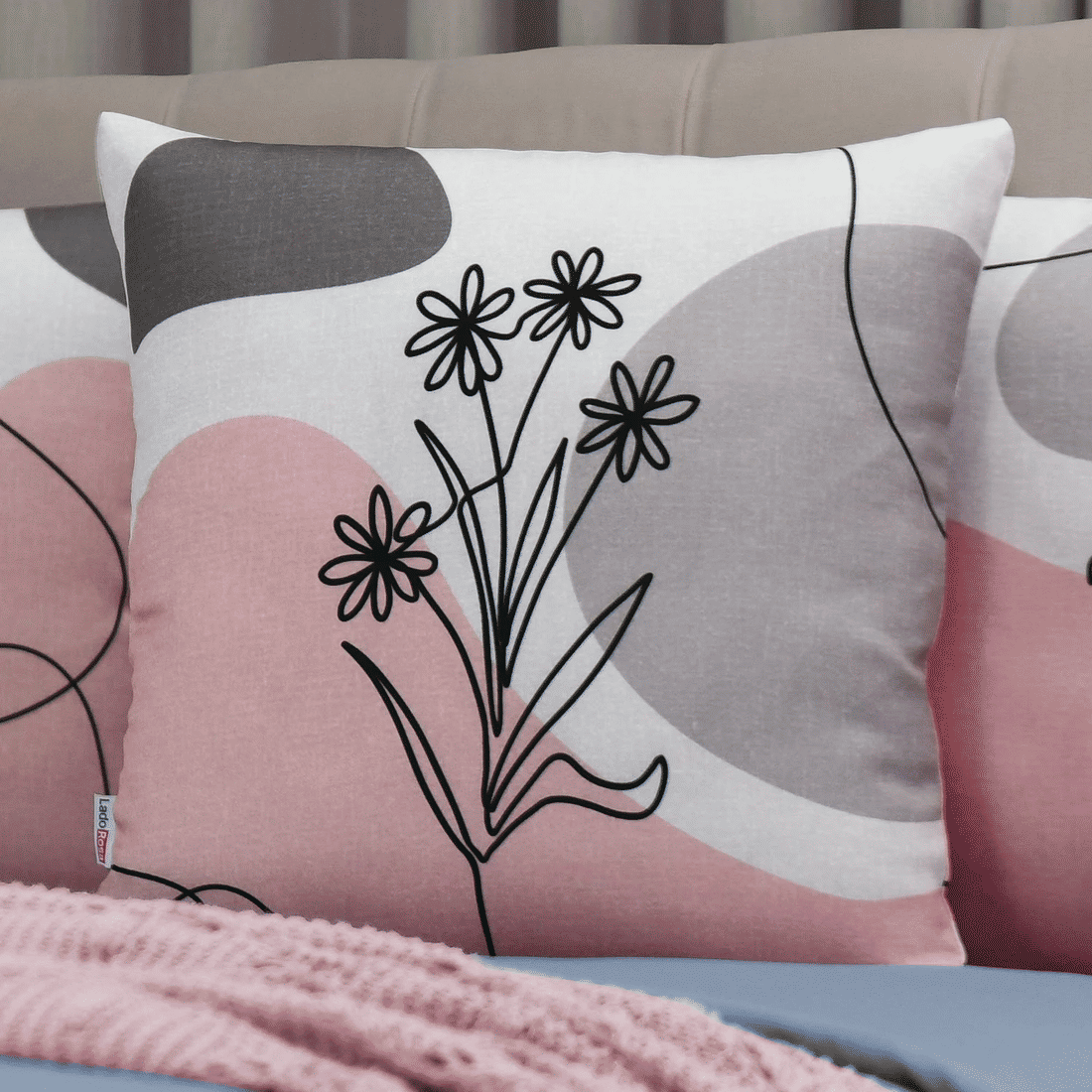 Kit: 4 Capas de Almofada Decorativas Diana Floral