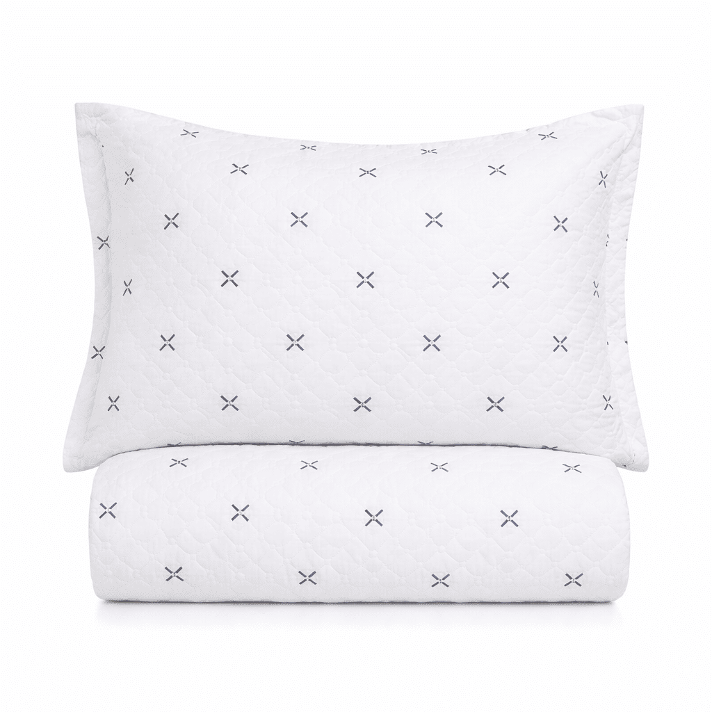 Kit: 1 Cobre-leito Bouti de Microfibra Ultrasonic Estampada + Porta-Travesseiros - Max