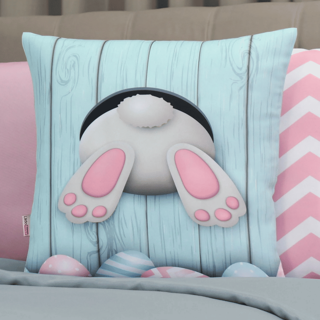 Kit: 4 Capas de Almofada Decorativas Pascoa Pasqua Kit: 4 Capas de Almofada Decorativas Pascoa Pasqua