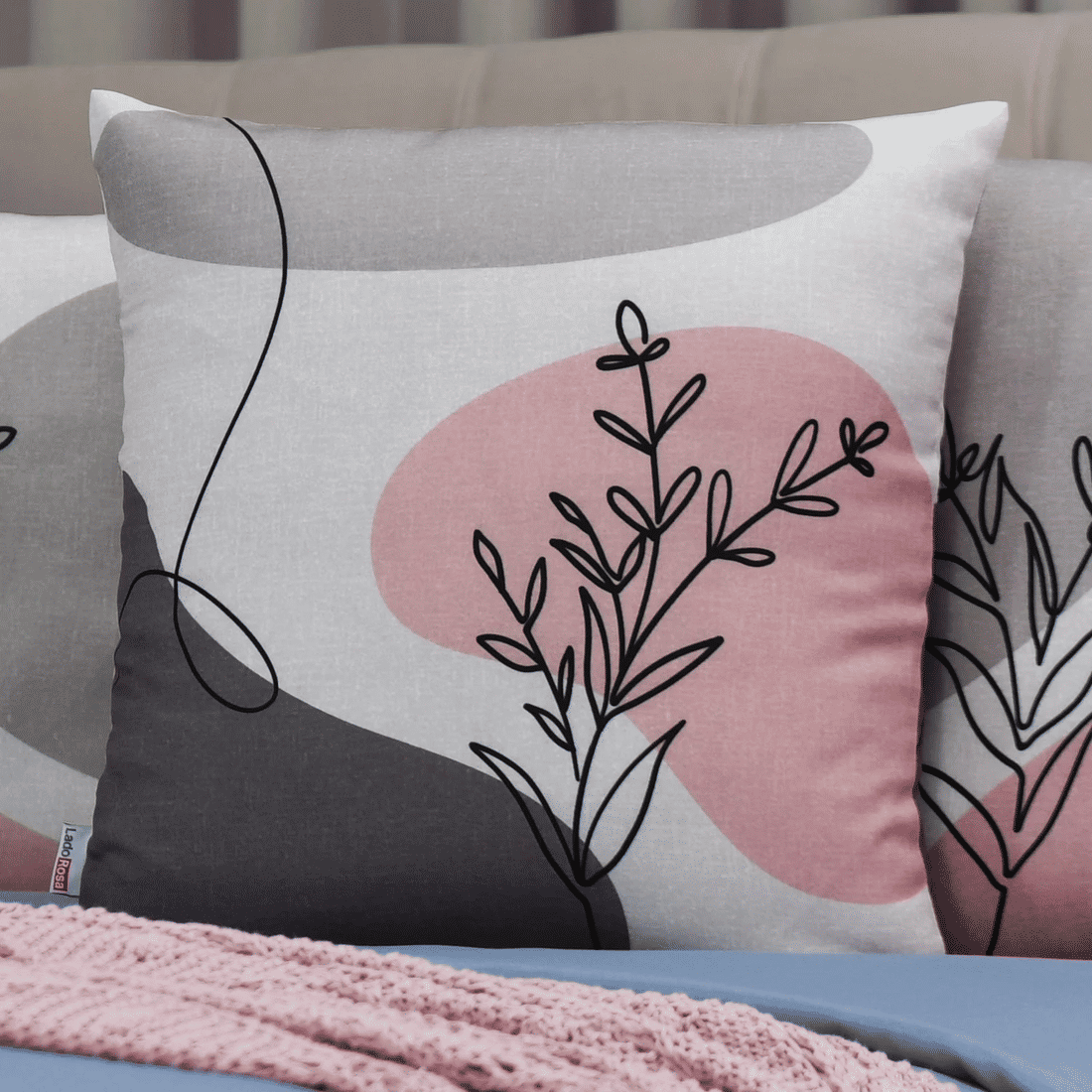 Kit: 4 Capas de Almofada Decorativas Diana Floral