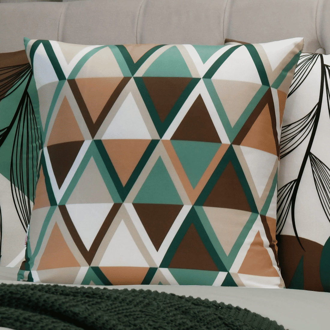 Kit: 4 Capas de Almofada Decorativas Ana Verde