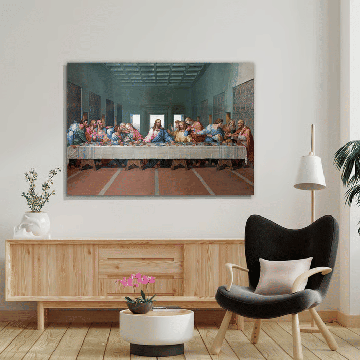 Tela Decorativa Grande Santa Ceia