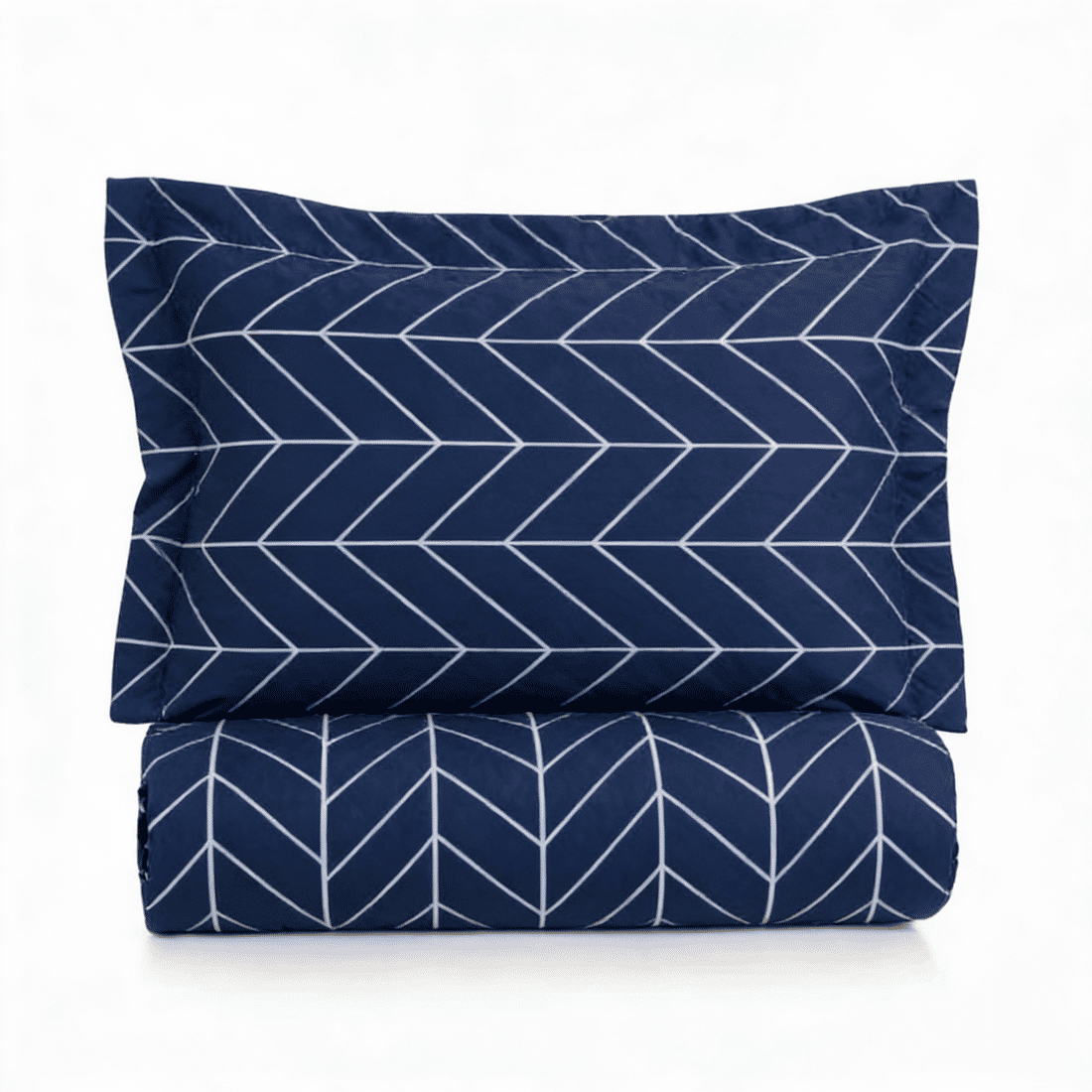 Kit: 1 Cobre-leito Bouti de Microfibra Ultrassonic Estampada + Porta-Travesseiros - Theo Marinho