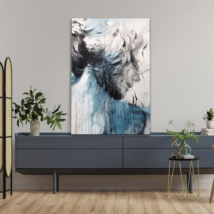 Tela Decorativa Grande Blue Feel Tela Decorativa Grande Blue Feel