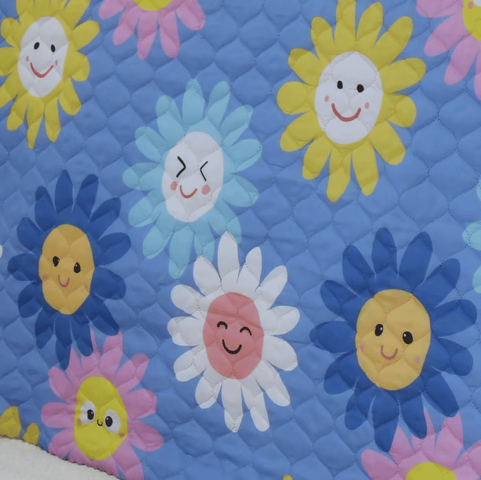 Kit: 1 Cobre-leito Bouti de Microfibra Ultrasonic Estampada + Porta-Travesseiros - Martina