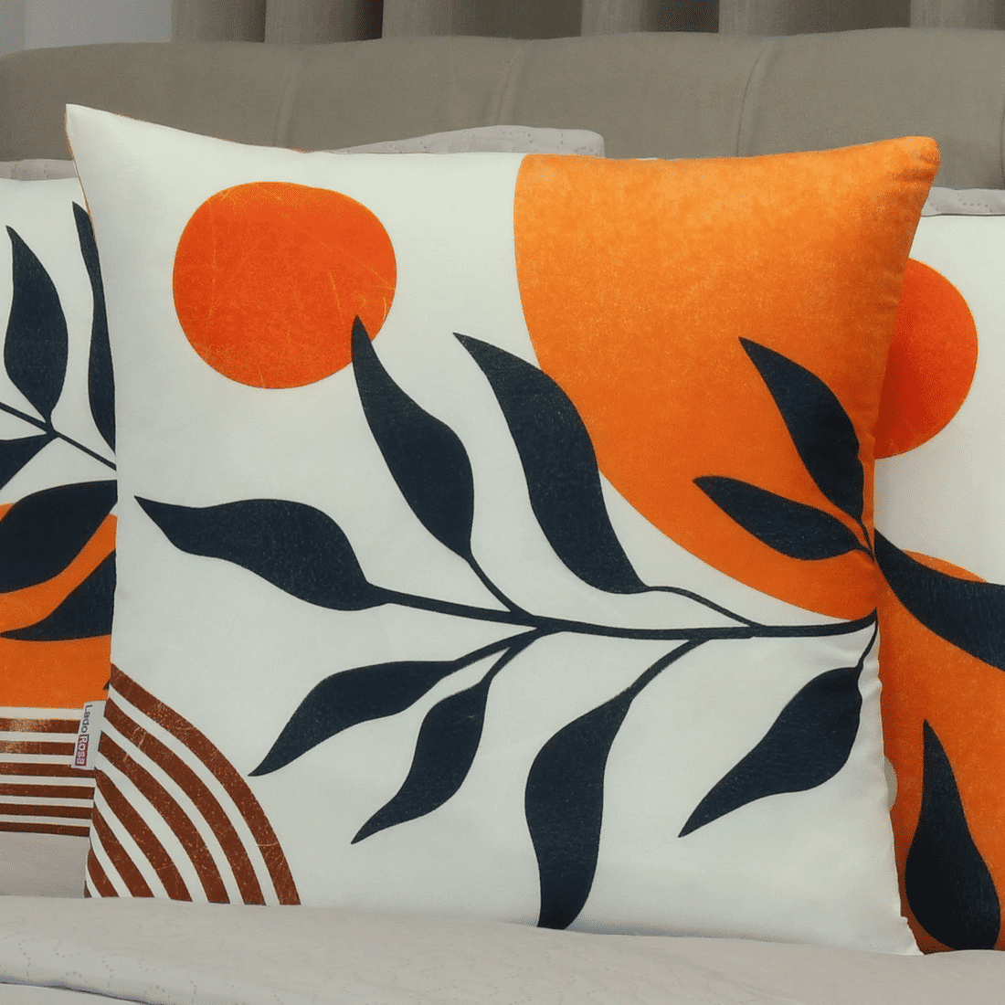 Kit: 4 Capas de Almofada Decorativas Marrocos Bege 