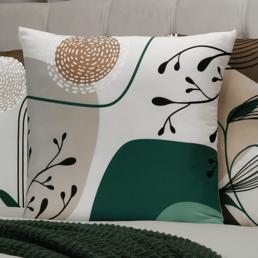 Kit: 4 Capas de Almofada Decorativas Ana Verde