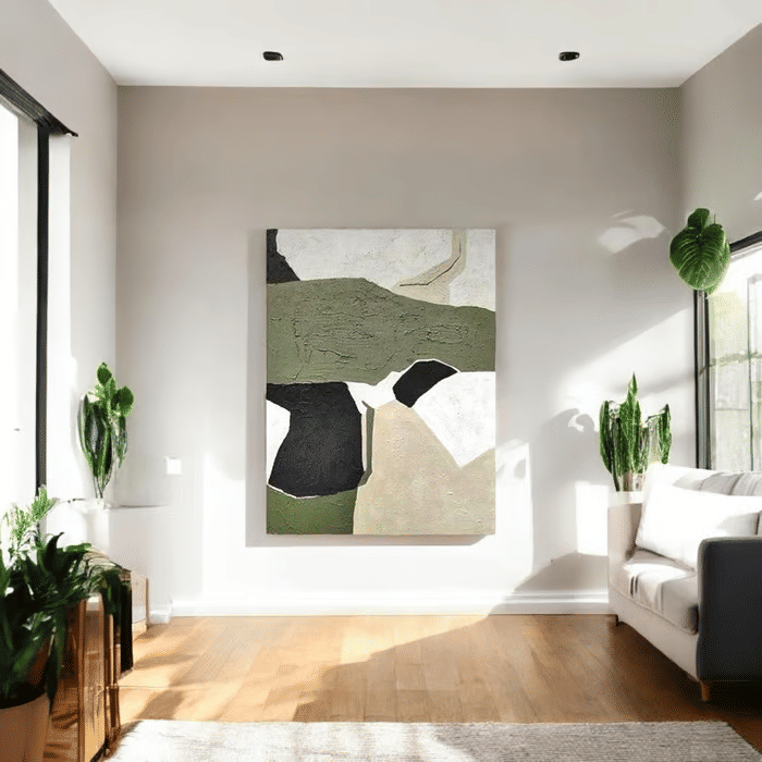 Tela Decorativa Grande Yara Verde