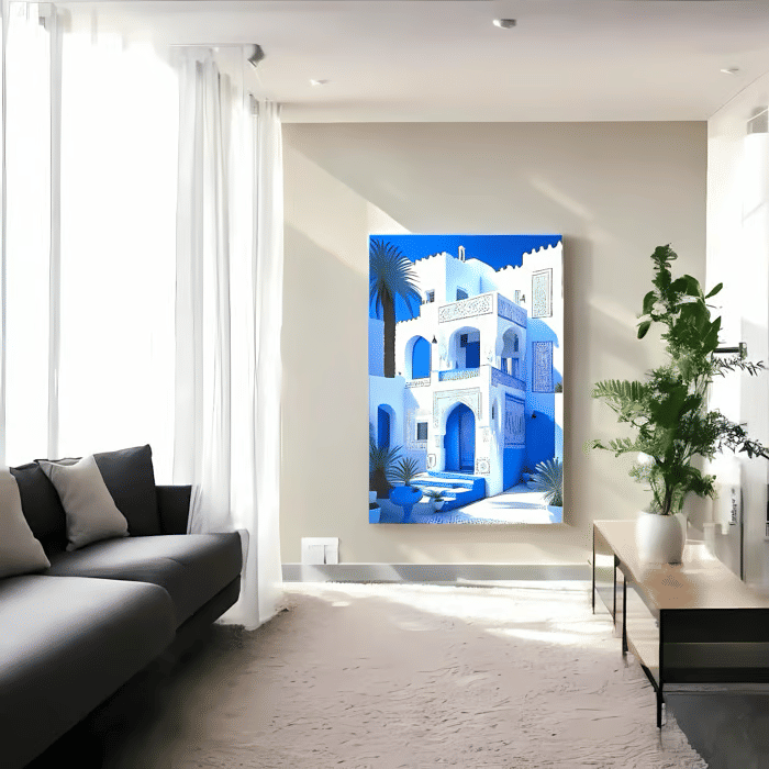 Tela Decorativa Grande Sofia Azul