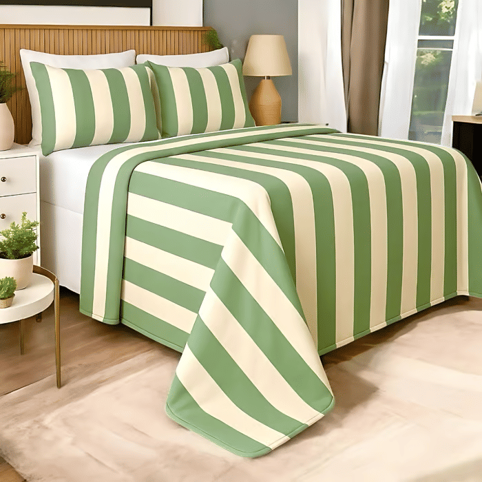 Kit: 1 Cobre-leito Bouti de Microfibra Ultrassonic + Porta-Travesseiros - Lais Verde