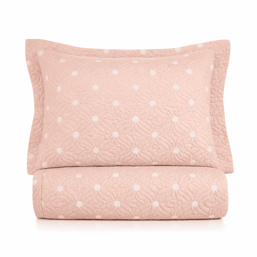 Kit: 1 Cobre-leito Bouti de Microfibra Ultrassonic + Porta-Travesseiros - Marcia Bege