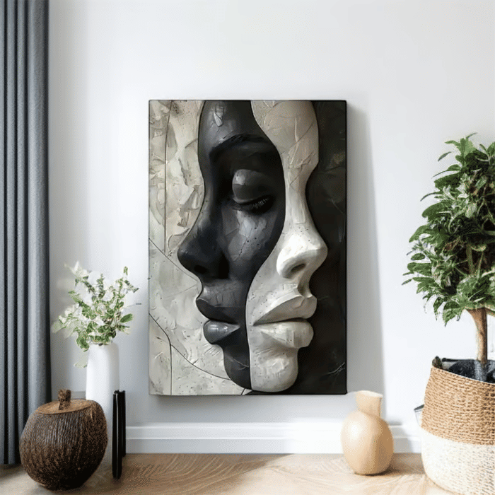 Tela Decorativa Grande Isadora Cinza Tela Decorativa Grande Isadora Cinza