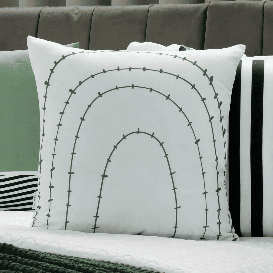 Kit: 4 Capas de Almofada Decorativas Oulu Verde