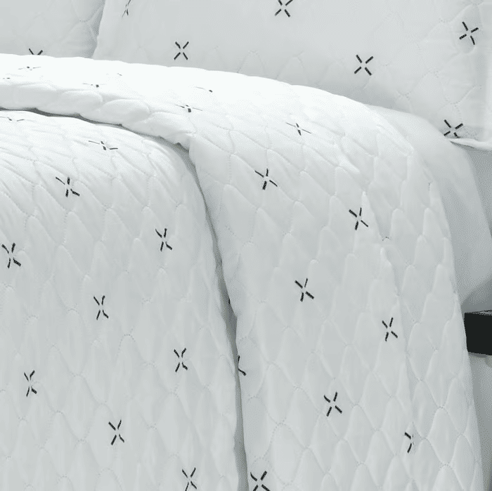 Kit: 1 Cobre-leito Bouti de Microfibra Ultrasonic Estampada + Porta-Travesseiros - Max