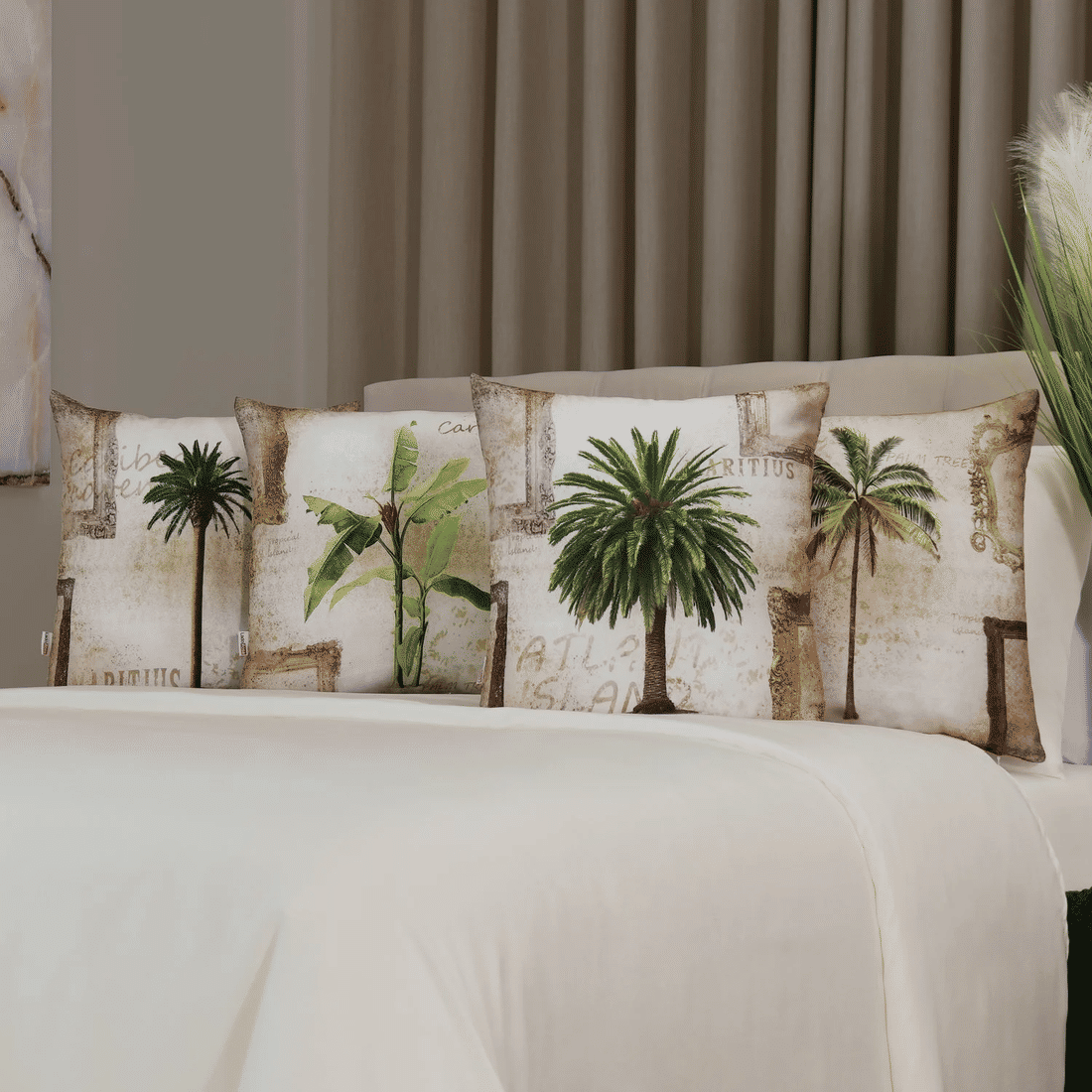 Kit: 4 Capas de Almofada Decorativas Tropical Sand Kit: 4 Capas de Almofada Decorativas Tropical Sand