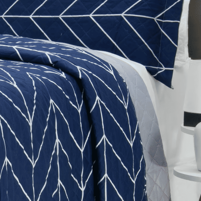 Kit: 1 Cobre-leito Bouti de Microfibra Ultrassonic Estampada + Porta-Travesseiros - Theo Marinho