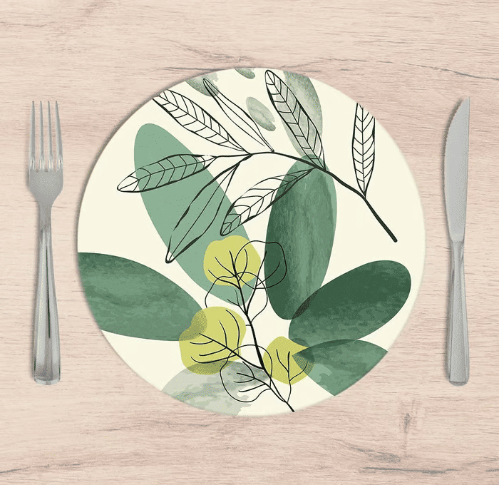 Kit: 4 Capas de SOUSPLAT Redondo Lake Island - 35x35 - Kit: 4 Capas de SOUSPLAT Redondo Lake Island - 35x35 -