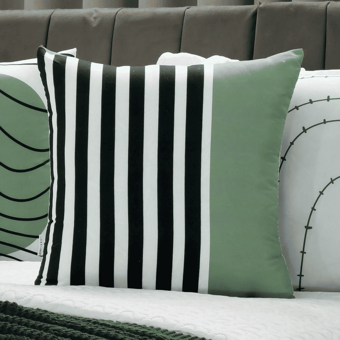 Kit: 4 Capas de Almofada Decorativas Oulu Verde