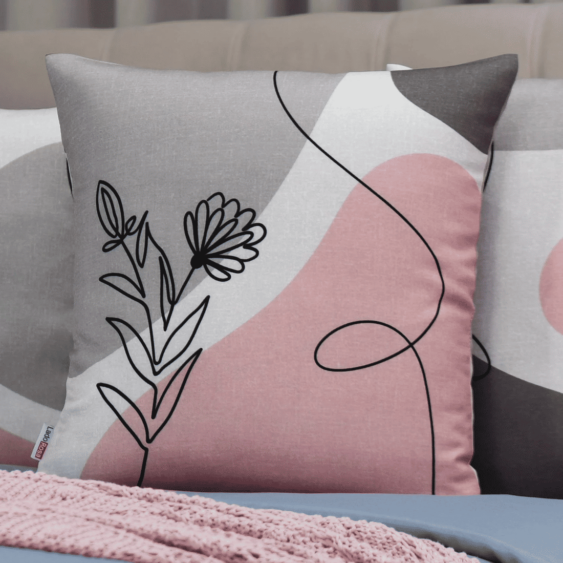 Kit: 4 Capas de Almofada Decorativas Diana Floral