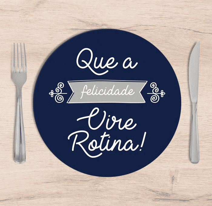 Kit: 4 Capas de SOUSPLAT Redondo Vire Rotina Kit: 4 Capas de SOUSPLAT Redondo Vire Rotina