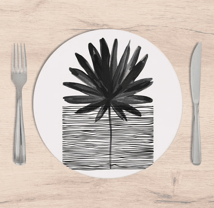 Kit: 4 Capas de Sousplat Redondo Greyern Kit: 4 Capas de Sousplat Redondo Greyern