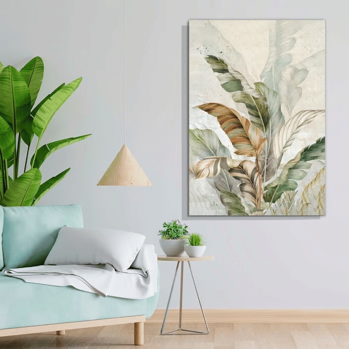 Tela Decorativa Grande Tropical Leaves Tela Decorativa Grande Tropical Leaves