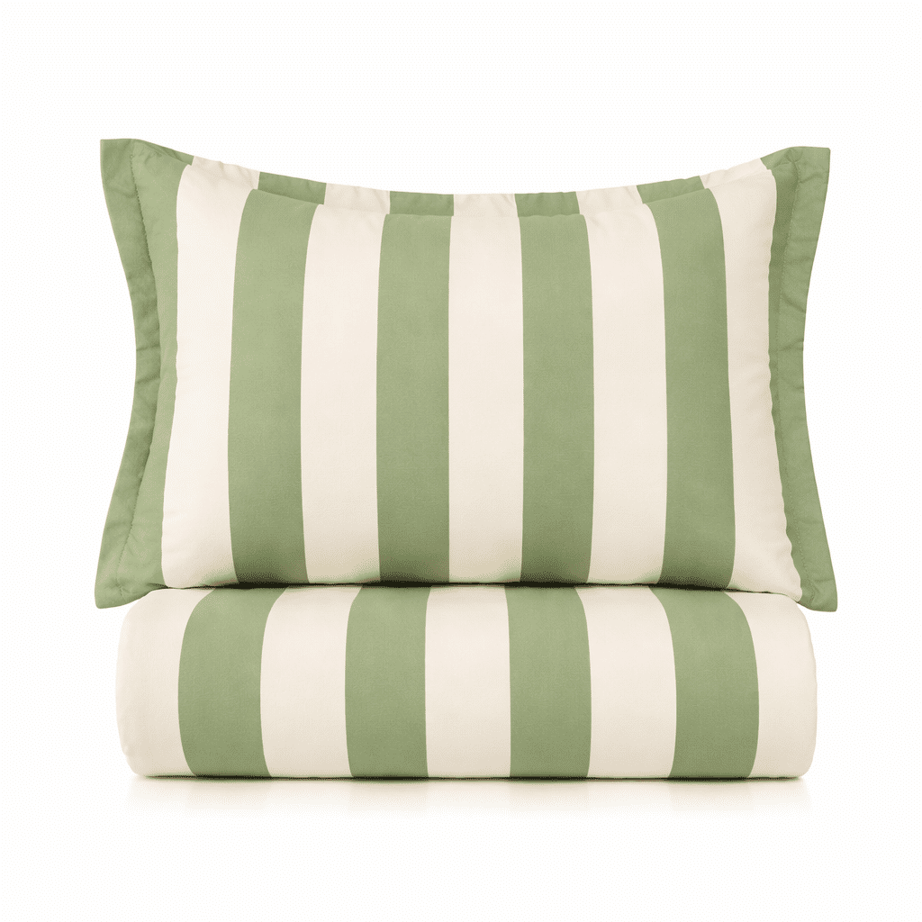 Kit: 1 Cobre-leito Bouti de Microfibra Ultrassonic + Porta-Travesseiros - Lais Verde