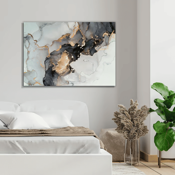 Tela Decorativa Grande Minimalist Real Marmore