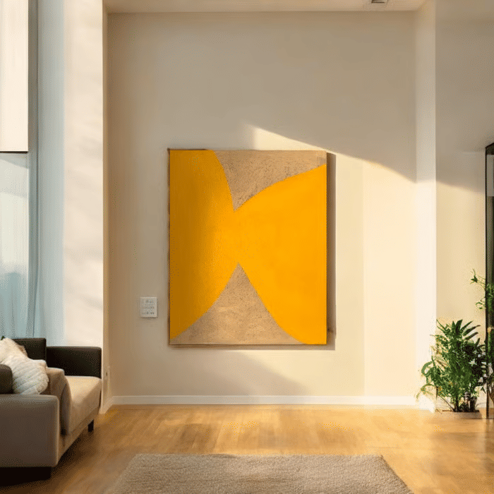 Tela Decorativa Grande Luma Amarelo