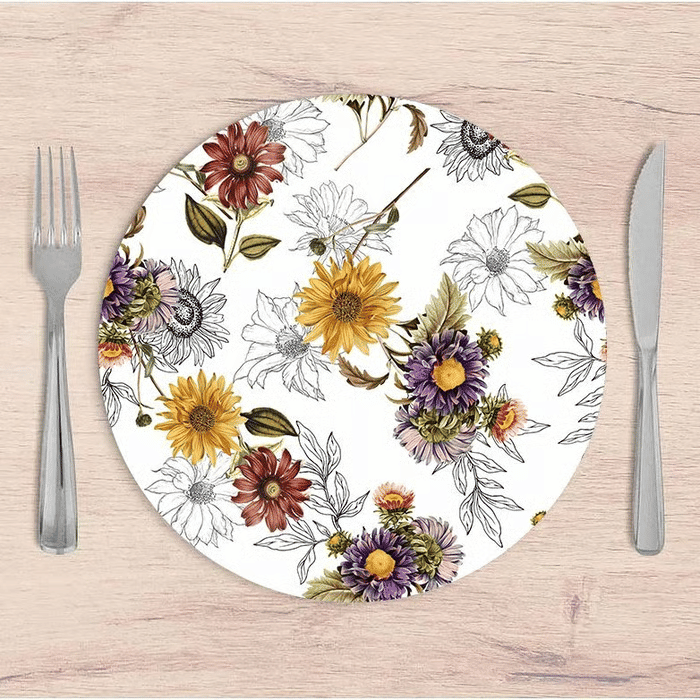 Kit: 4 Capas de SOUSPLAT Redondo Bianca Branco - 35x35 Kit: 4 Capas de SOUSPLAT Redondo Bianca Branco - 35x35