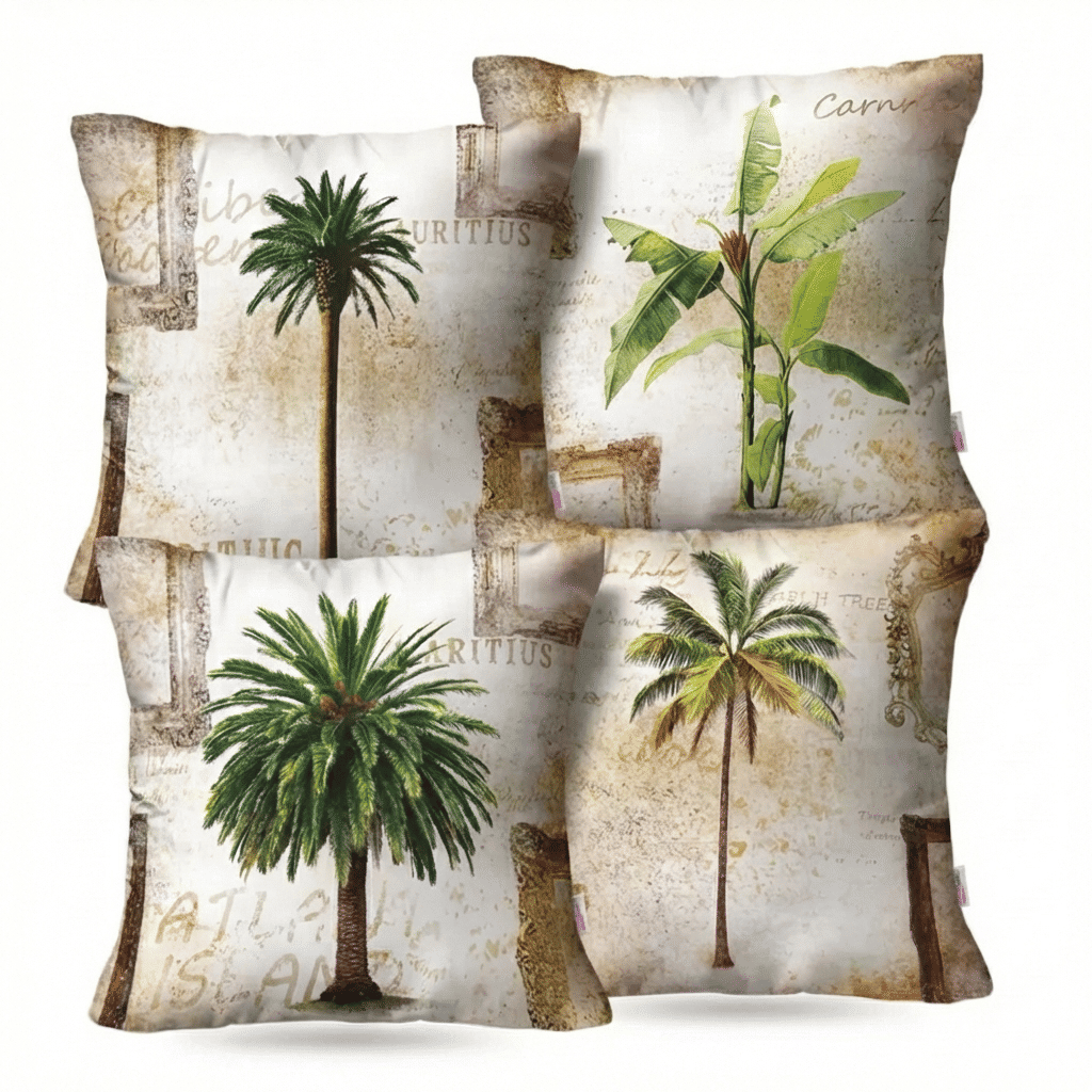 Kit: 4 Capas de Almofada Decorativas Tropical Sand Kit: 4 Capas de Almofada Decorativas Tropical Sand