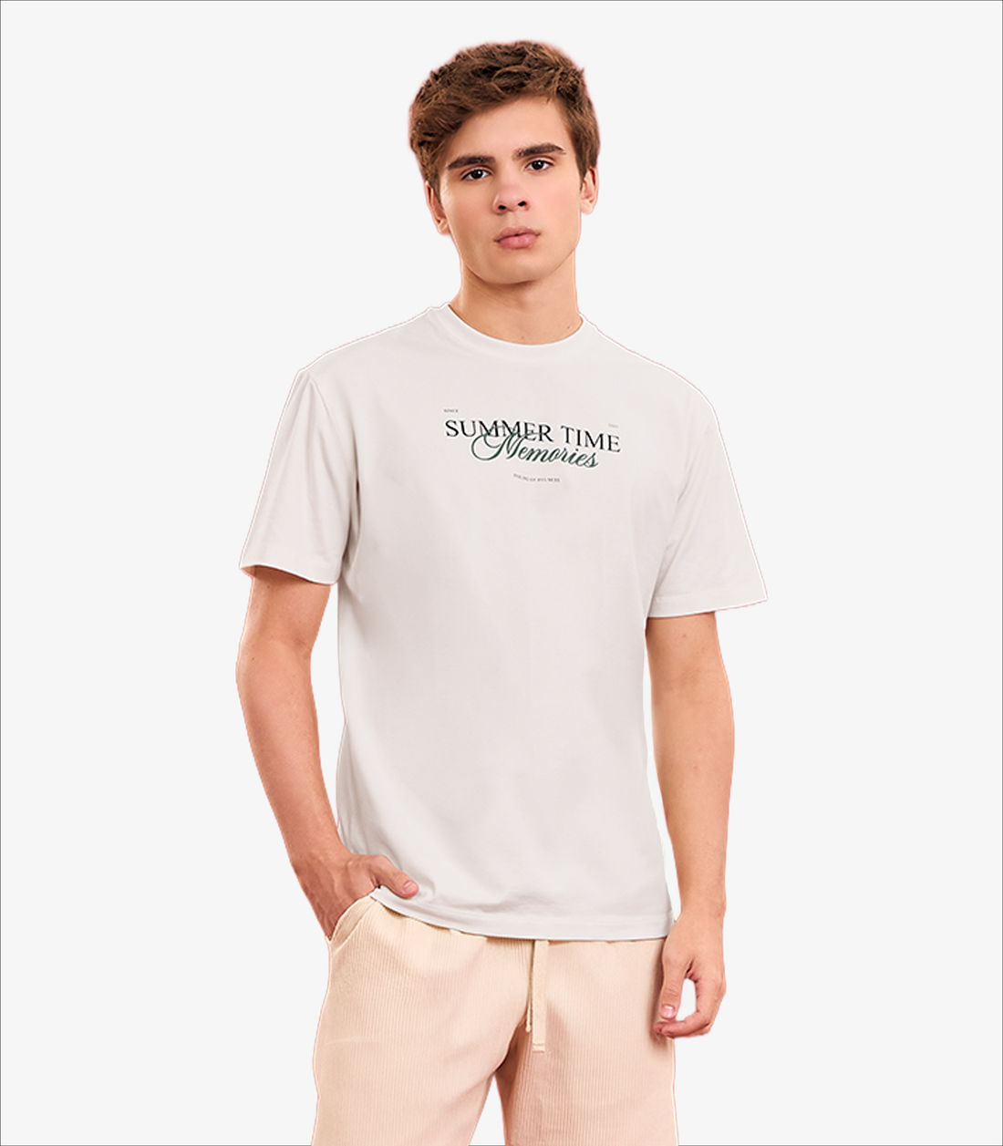 Camiseta Menino Manga Curta Minty Camiseta Menino Manga Curta Minty