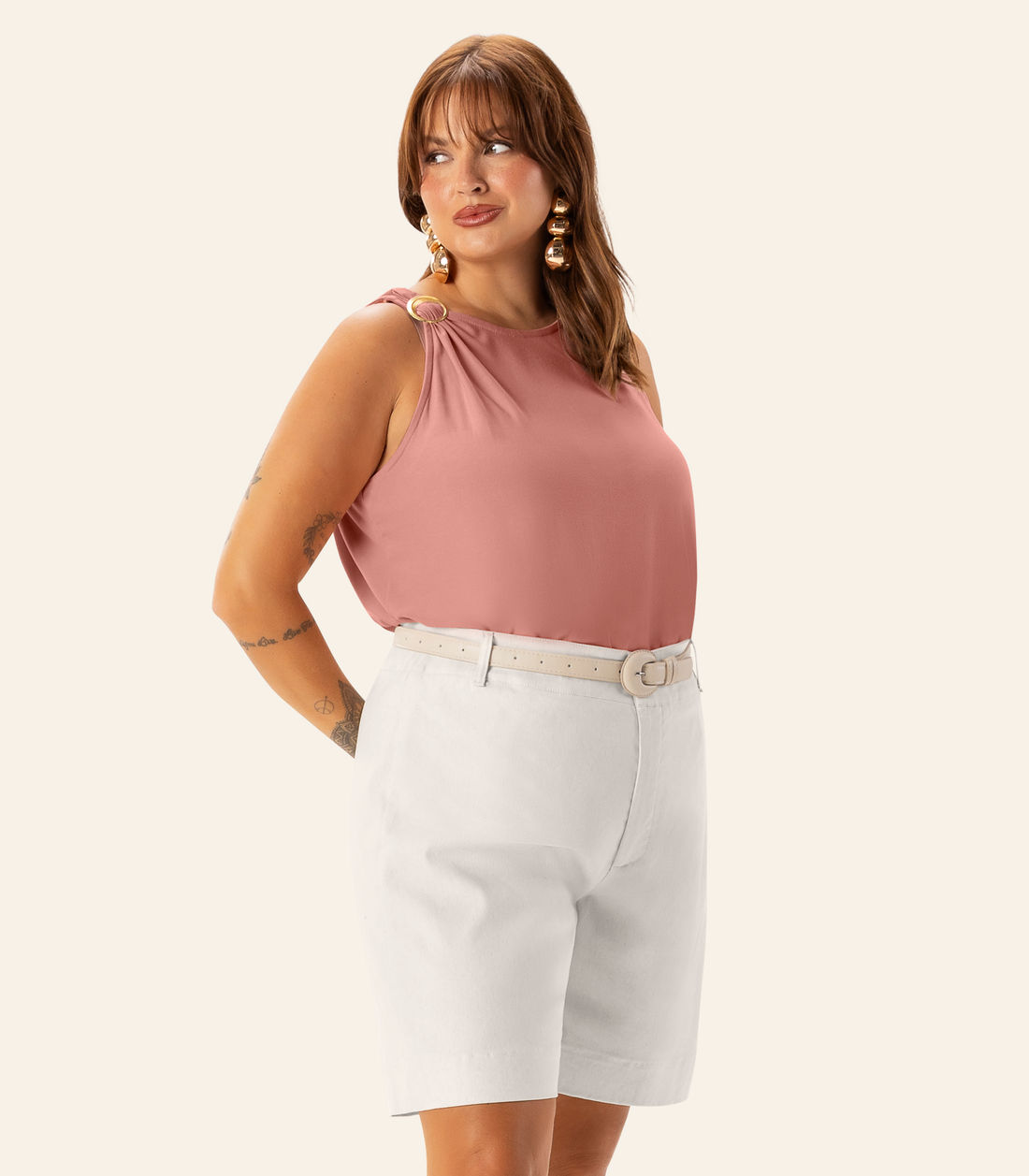 Regata Feminina Plus Com Aviamento Secret Glam Regata Feminina Plus Com Aviamento Secret Glam